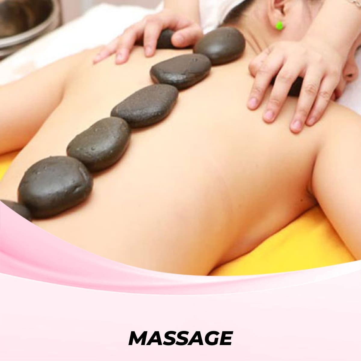 Massage body Thái bấm huyệt Shiatsu đá nóng xông hơi